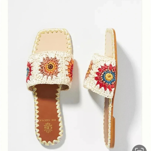 Anthropologie De Siena Pam Sandals 38 (8) - Picture 1 of 6